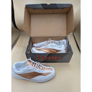 Dexter Women's Bowling Shoes 9.5M B4255-4 Laura White/Copper Gold